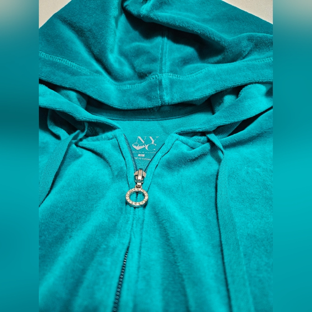 New York & Company Women's Hooded Full Zip Jacket Size M #W-373 - Picture 3 of 10